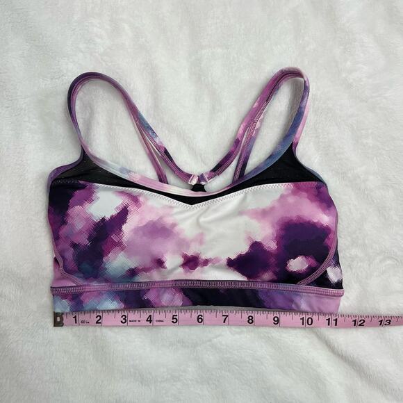 Lululemon Sweaty Endeavor Blooming Pixie Strappy Back Sports Bra Size 4 - Picture 10 of 10